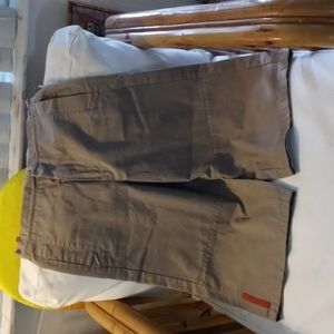 PRADA CROPPED CAPRI PANTS KHAKI